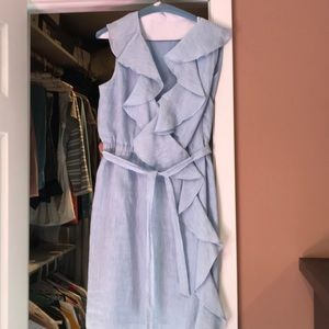 Linen wrap dress